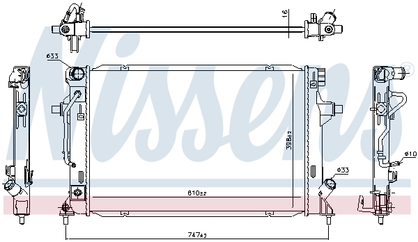 Radiator, engine cooling 636727