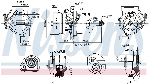Compressor, air conditioning ** FIRST FIT ** 891074