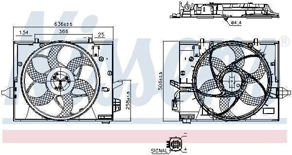 Fan, engine cooling 850126