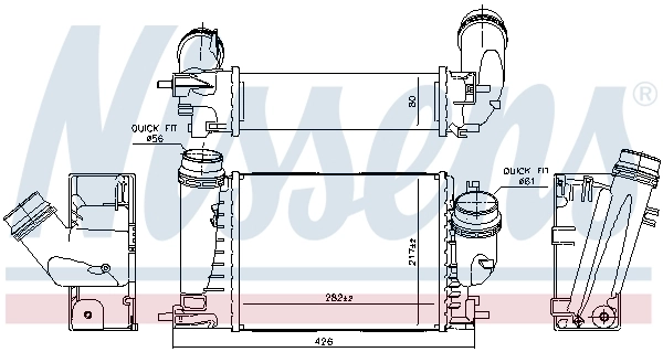 NISSENS 961289 Charge Air Cooler