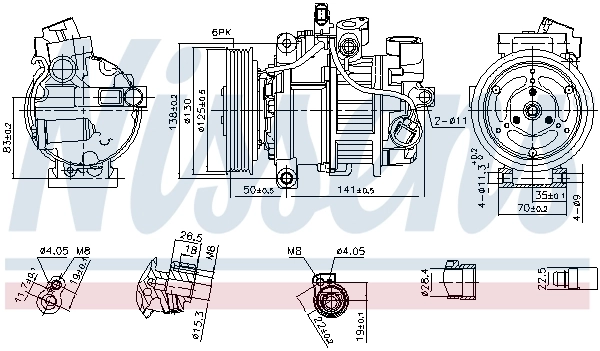 Compressor, air conditioning ** FIRST FIT ** 890921