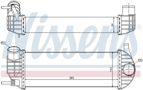 NISSENS 96572 Charge Air Cooler