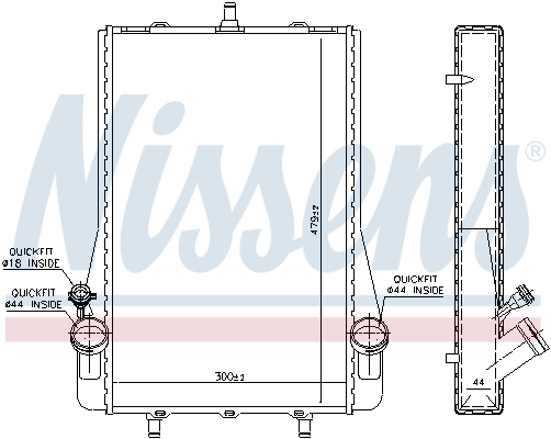 NISSENS 63623 Radiator, engine cooling