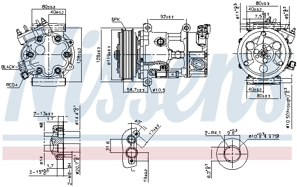 NISSENS 89067 Compressor, air conditioning