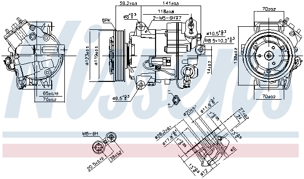 Compressor, air conditioning ** FIRST FIT ** 890264