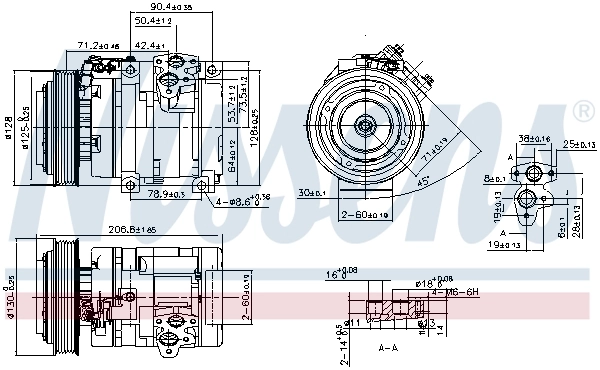 NISSENS 890371 Compressor, air conditioning