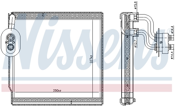 NISSENS 92374 Evaporator, air conditioning