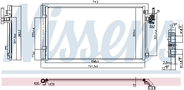 Condenser, air conditioning ** FIRST FIT ** 941175