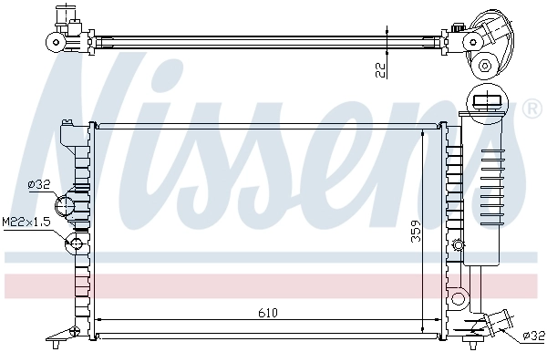 NISSENS 63713A Radiator, engine cooling