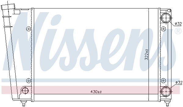 NISSENS 65090 Radiator, engine cooling