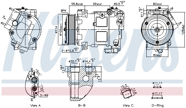 Compressor, air conditioning ** FIRST FIT ** 891094