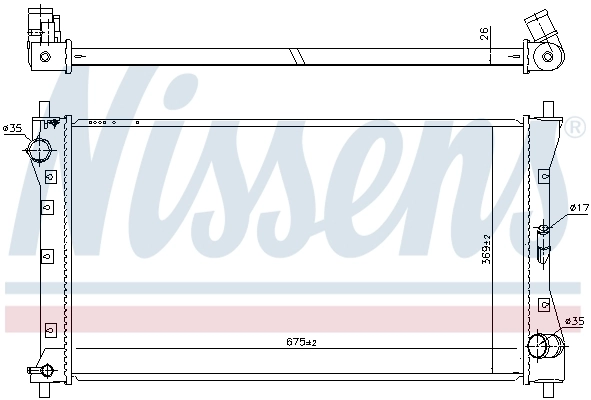 NISSENS 64256 Radiator, engine cooling