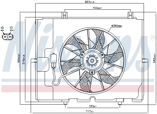 Fan, engine cooling 85653