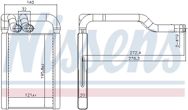 Heat Exchanger, interior heating 707324