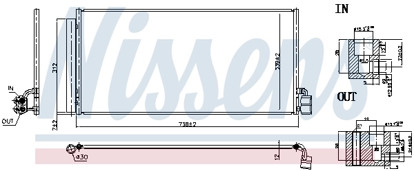 NISSENS 941068 Condenser, air conditioning