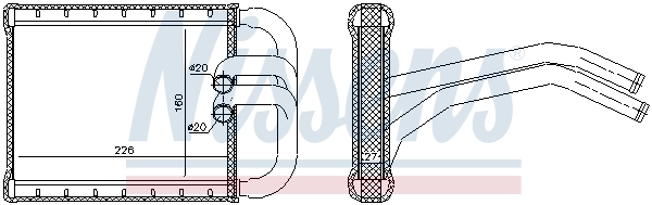 NISSENS 77535 Heat Exchanger, interior heating
