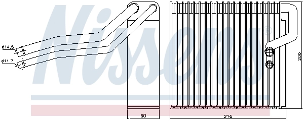 Evaporator, air conditioning 92184