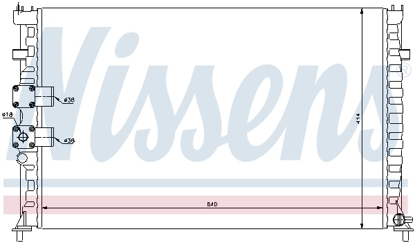 NISSENS 63735 Radiator, engine cooling