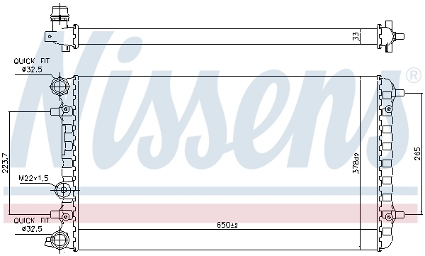 Radiator, engine cooling ** FIRST FIT ** 65228