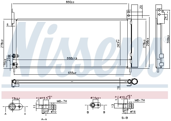 NISSENS 940666 Condenser, air conditioning