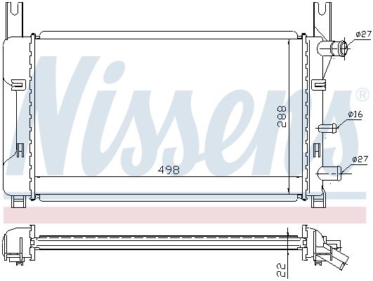 NISSENS 62121A Radiator, engine cooling