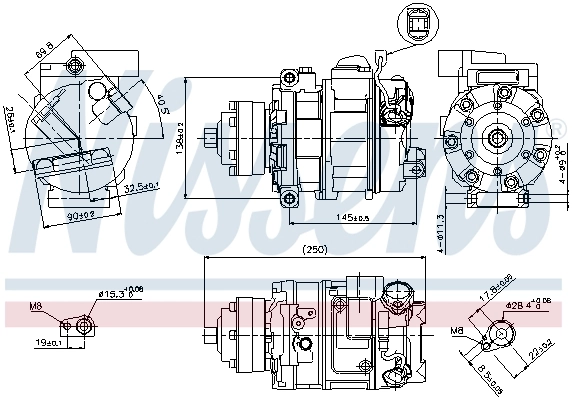 Compressor, air conditioning ** FIRST FIT ** 89418