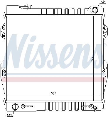 Radiator, engine cooling 64847