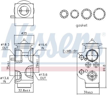 Expansion Valve, air conditioning ** FIRST FIT ** 999320