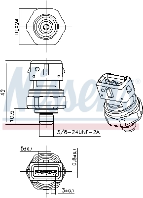 Pressure Switch, air conditioning ** FIRST FIT ** 301069