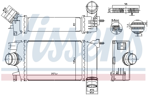 NISSENS 961526 Charge Air Cooler
