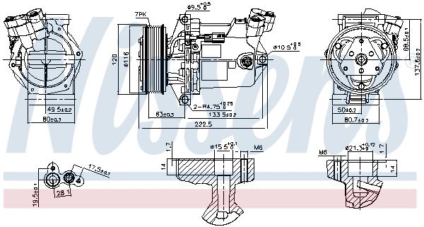 Compressor, air conditioning ** FIRST FIT ** 890042