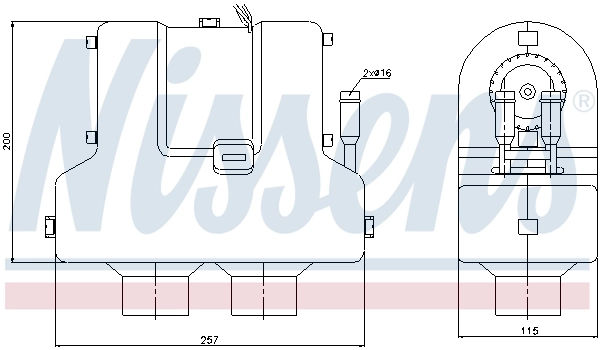 NISSENS 71905 Heat Exchanger, interior heating