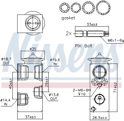 Expansion Valve, air conditioning ** FIRST FIT ** 999241