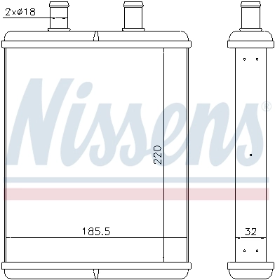 NISSENS 71817 Heat Exchanger, interior heating