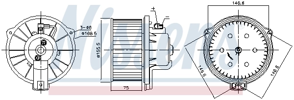 NISSENS 87169 Interior Blower
