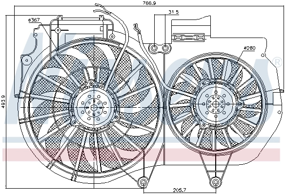 Fan, engine cooling 85247