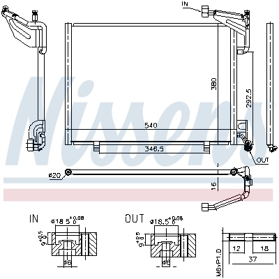 NISSENS 940523 Condenser, air conditioning