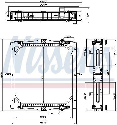 NISSENS 606775 Radiator, engine cooling