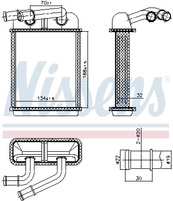 Heat Exchanger, interior heating 707313