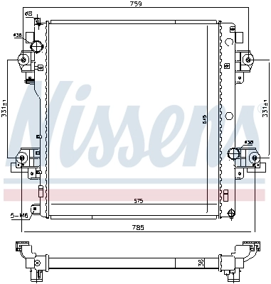 NISSENS 646917 Radiator, engine cooling