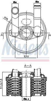 Oil Cooler, automatic transmission ** FIRST FIT ** 90666