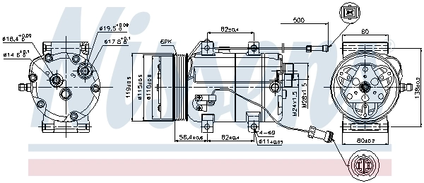 NISSENS 89452 Compressor, air conditioning