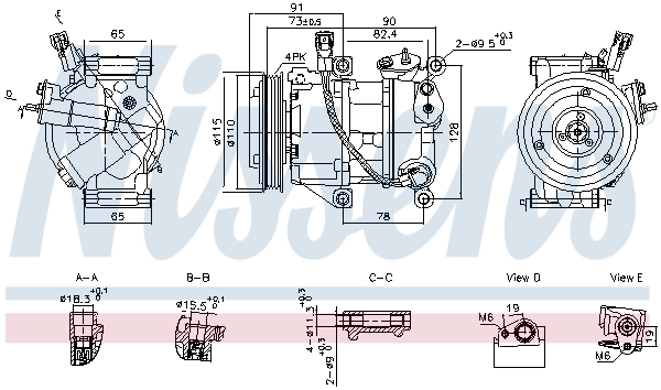 Compressor, air conditioning ** FIRST FIT ** 891095