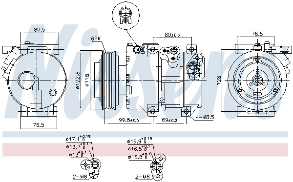NISSENS 890661 Compressor, air conditioning