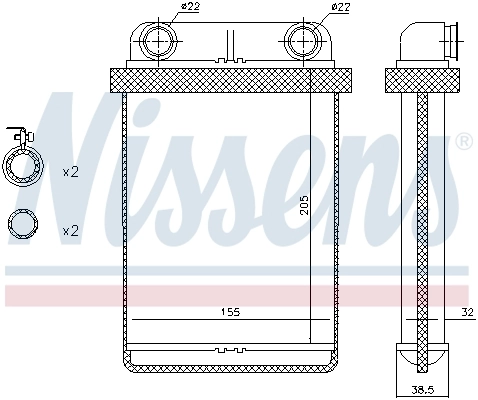 Heat Exchanger, interior heating 72671