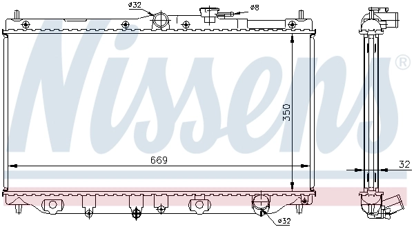 NISSENS 62282A Radiator, engine cooling