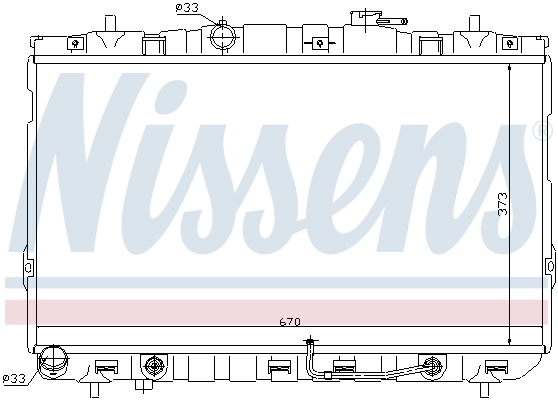 NISSENS 67468 Radiator, engine cooling
