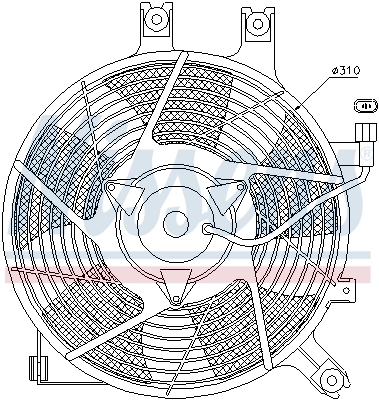 Fan, engine cooling 85384