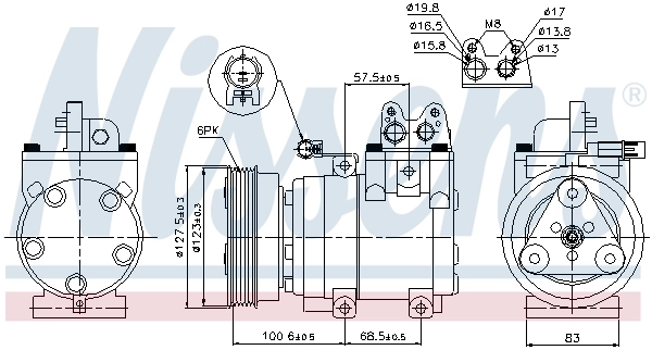 NISSENS 89270 Compressor, air conditioning