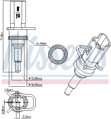 Sensor, coolant temperature ** FIRST FIT ** 207018